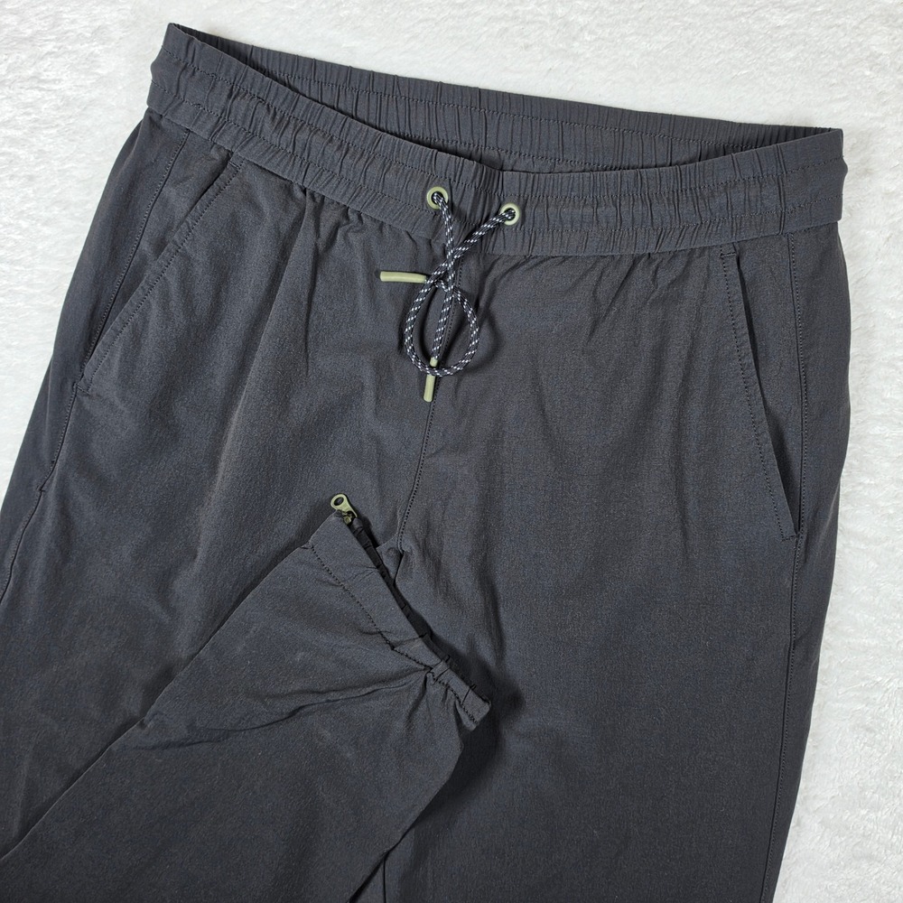 Bonobos Joggers  BPT10630N Mens Sm Black Nylon Stretch Elastic Waist Zip Cuffs